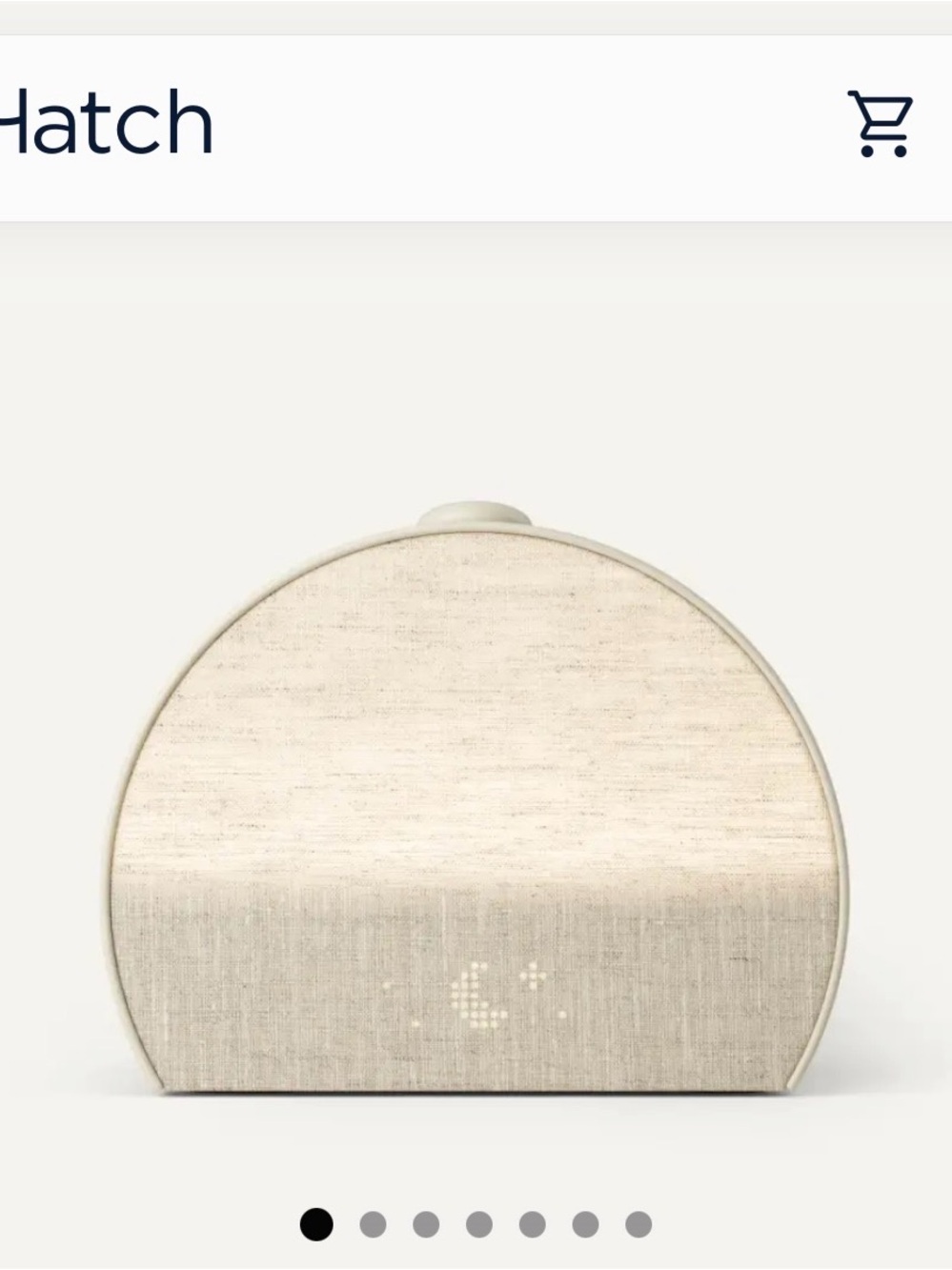Hatch Sound Machine in Light Beige Fabric